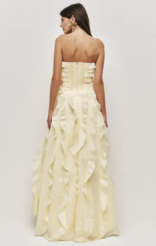 AJE Allairie Gown Butter yellow Size 6 - Image 2