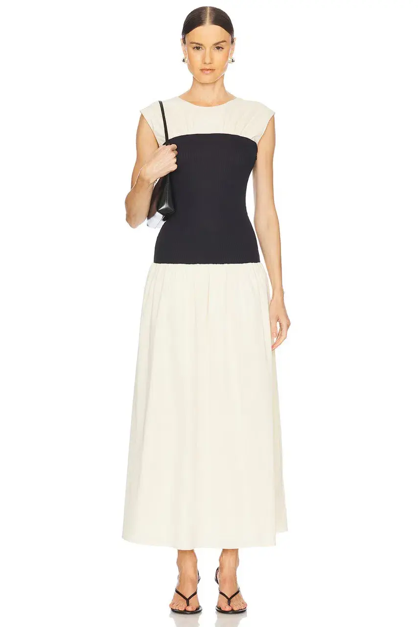 ANNA QUAN Stefania Dress in SWAN Black White Size 6 AU - Image 5