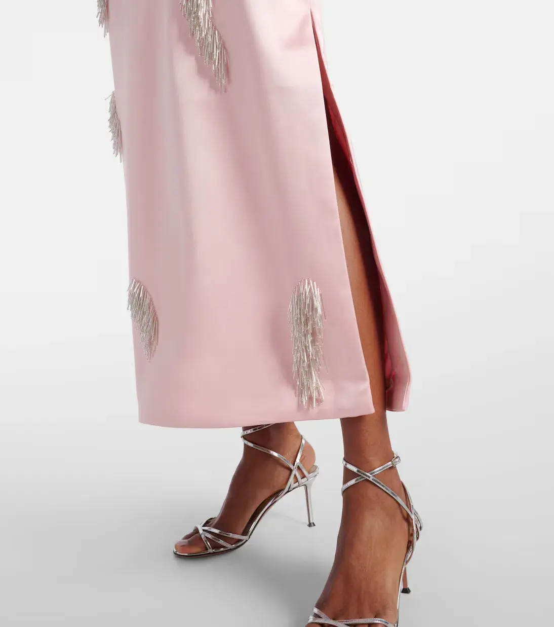ALEMAIS Cindy Embellished Slip Dress Pink 8  - Image 3