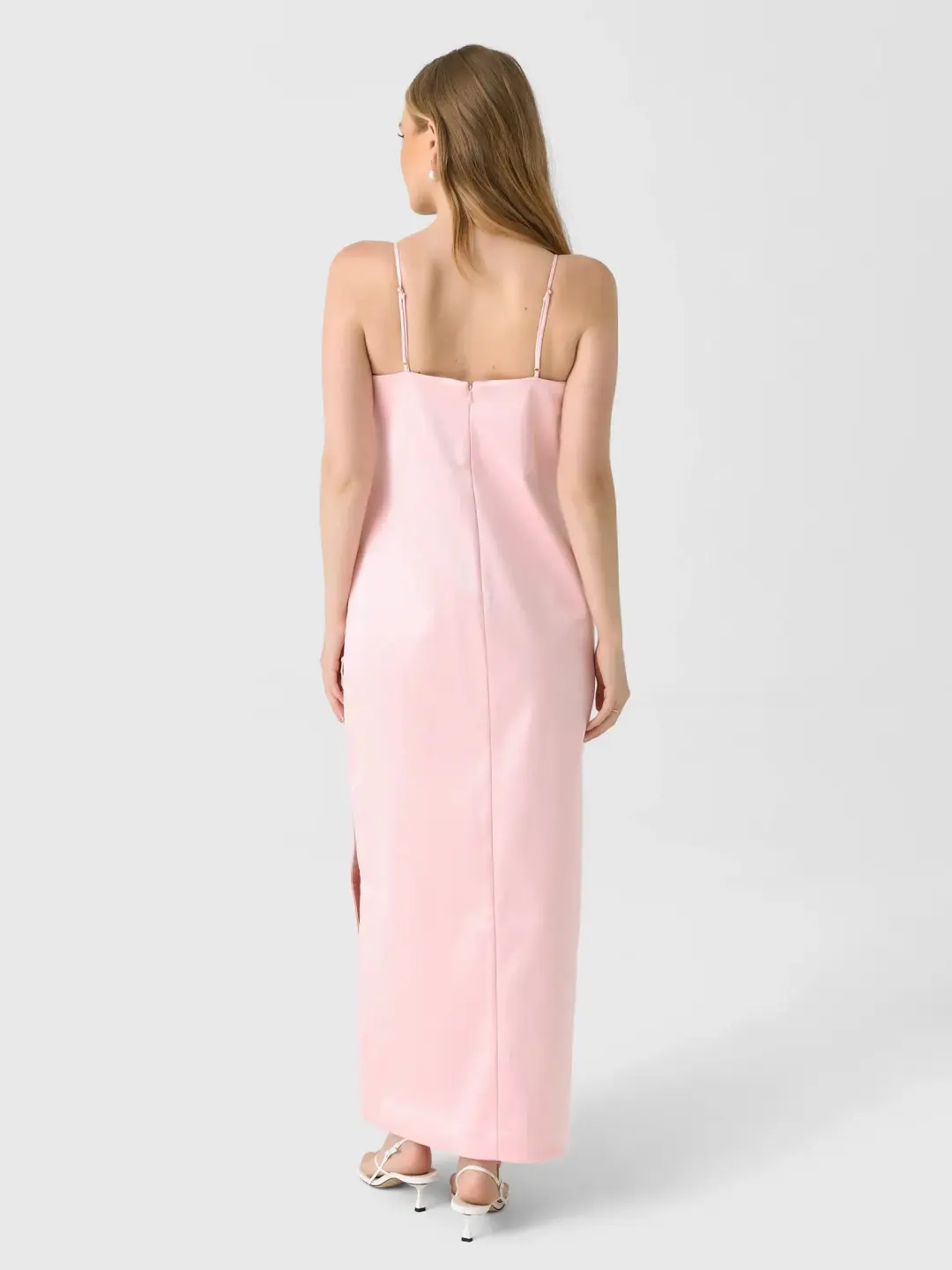 ALEMAIS Cindy Embellished Slip Dress Pink 8 for rent on The Volte - main image