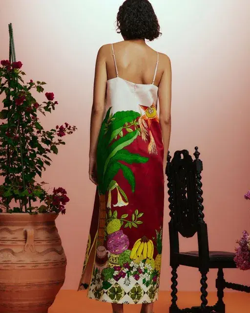 ALEMAIS Tiger Slip Midi Dress 10 - Image 6