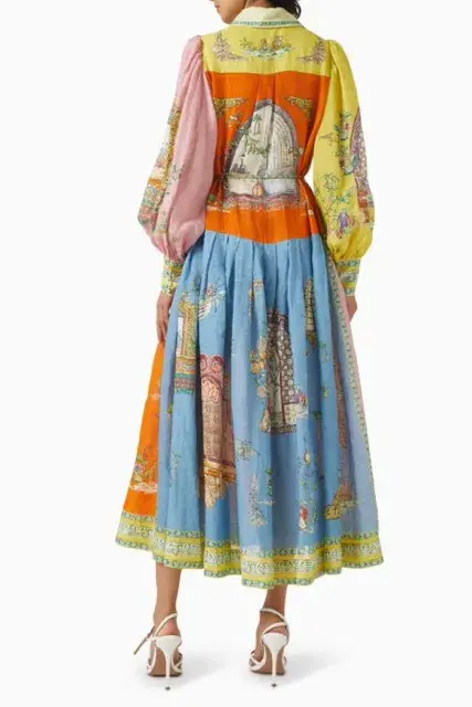 ALEMAIS Monte Midi Shirtdress Size 10 - Image 3