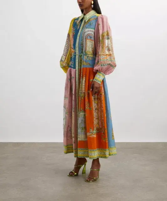 ALEMAIS Monte Midi Shirtdress Size 10 - Image 5