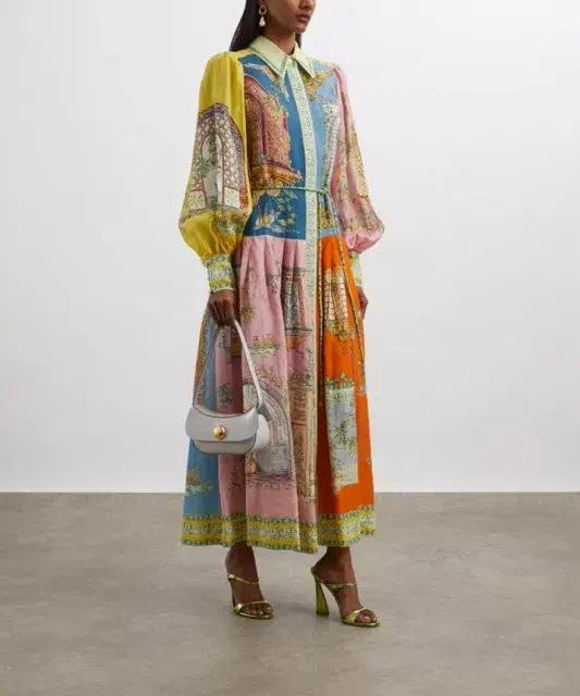 ALEMAIS Monte Midi Shirtdress Size 10 - Image 4
