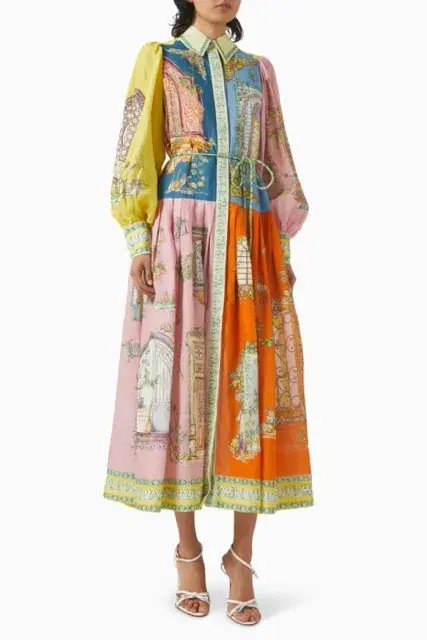 ALEMAIS Monte Midi Shirtdress Size 10 - Image 1