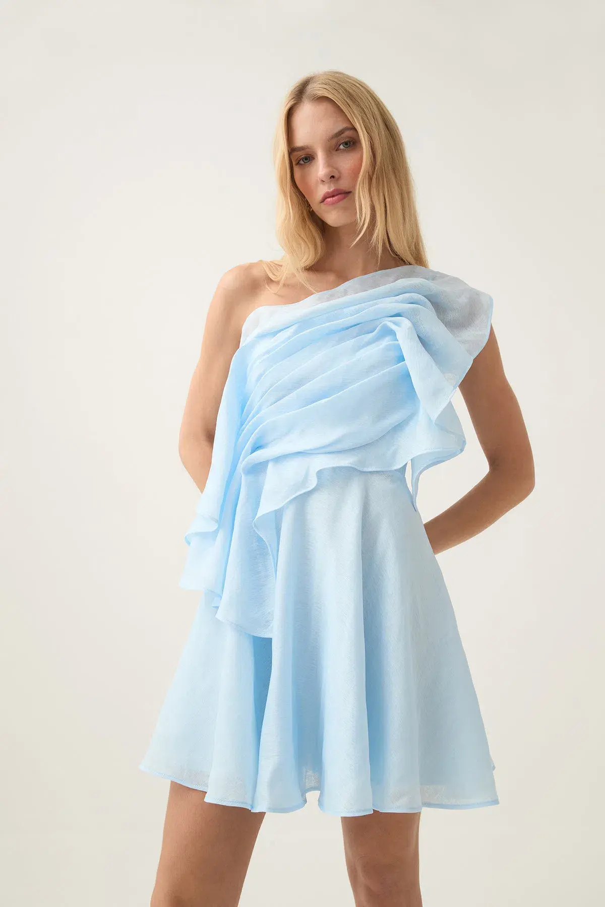 Aje Genesis mini dress Sea Breeze Blue Size 8 - Image 1
