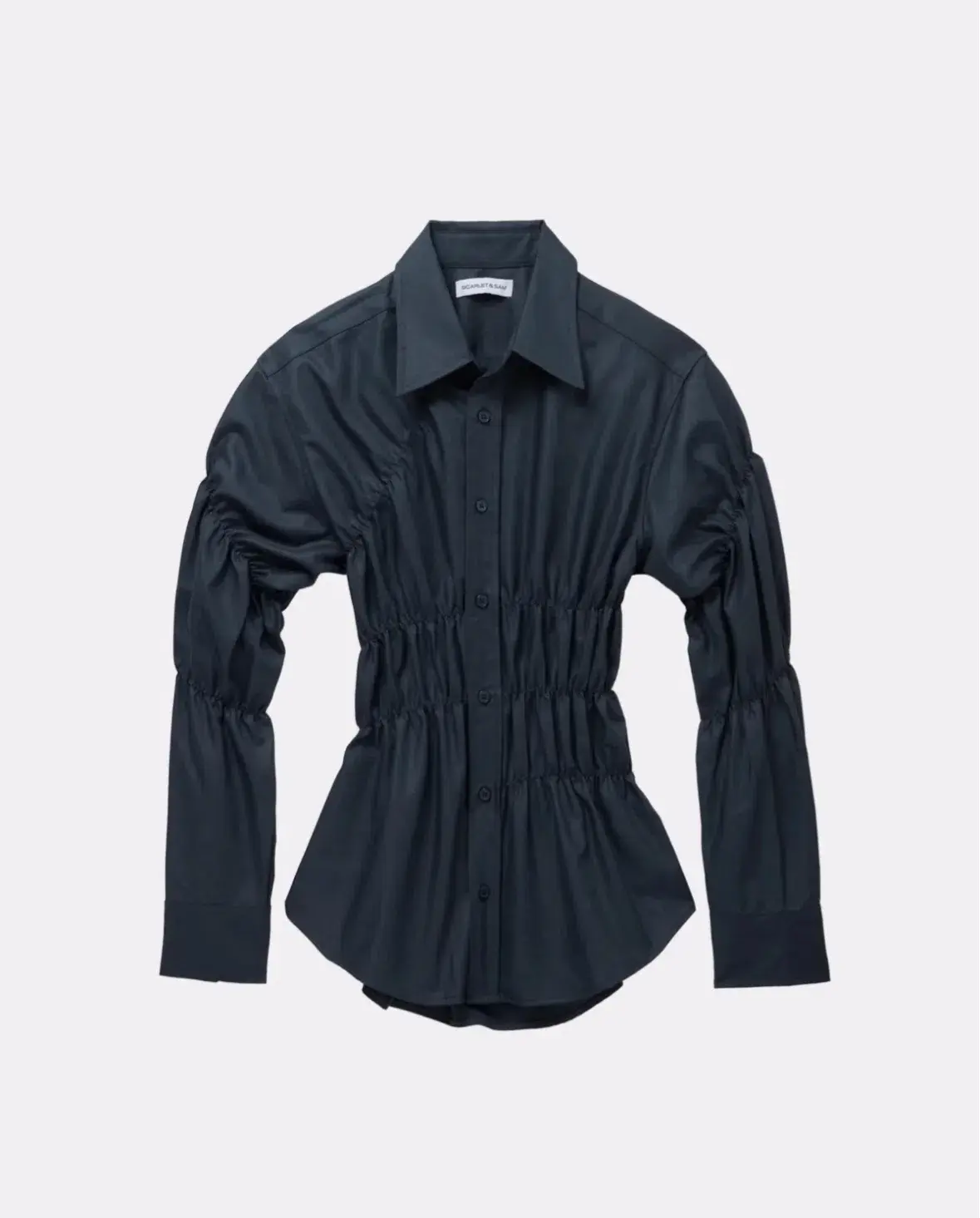 Scarlett & Sam Charcoal Scrunch Top - Image 1