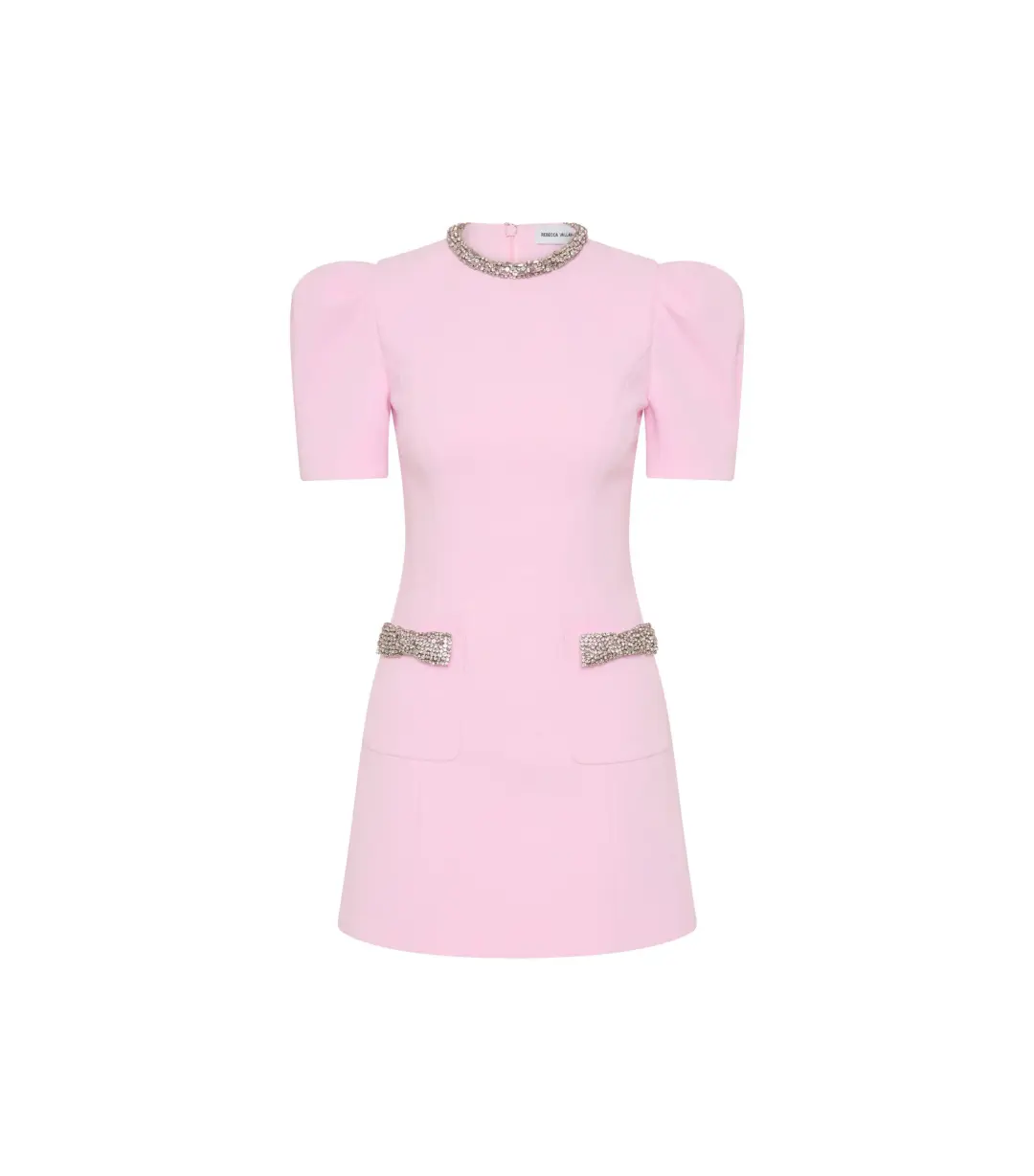 Rebecca Vallance Nemy Mini Dress Pink Size AU 8 for rent on The Volte - main image