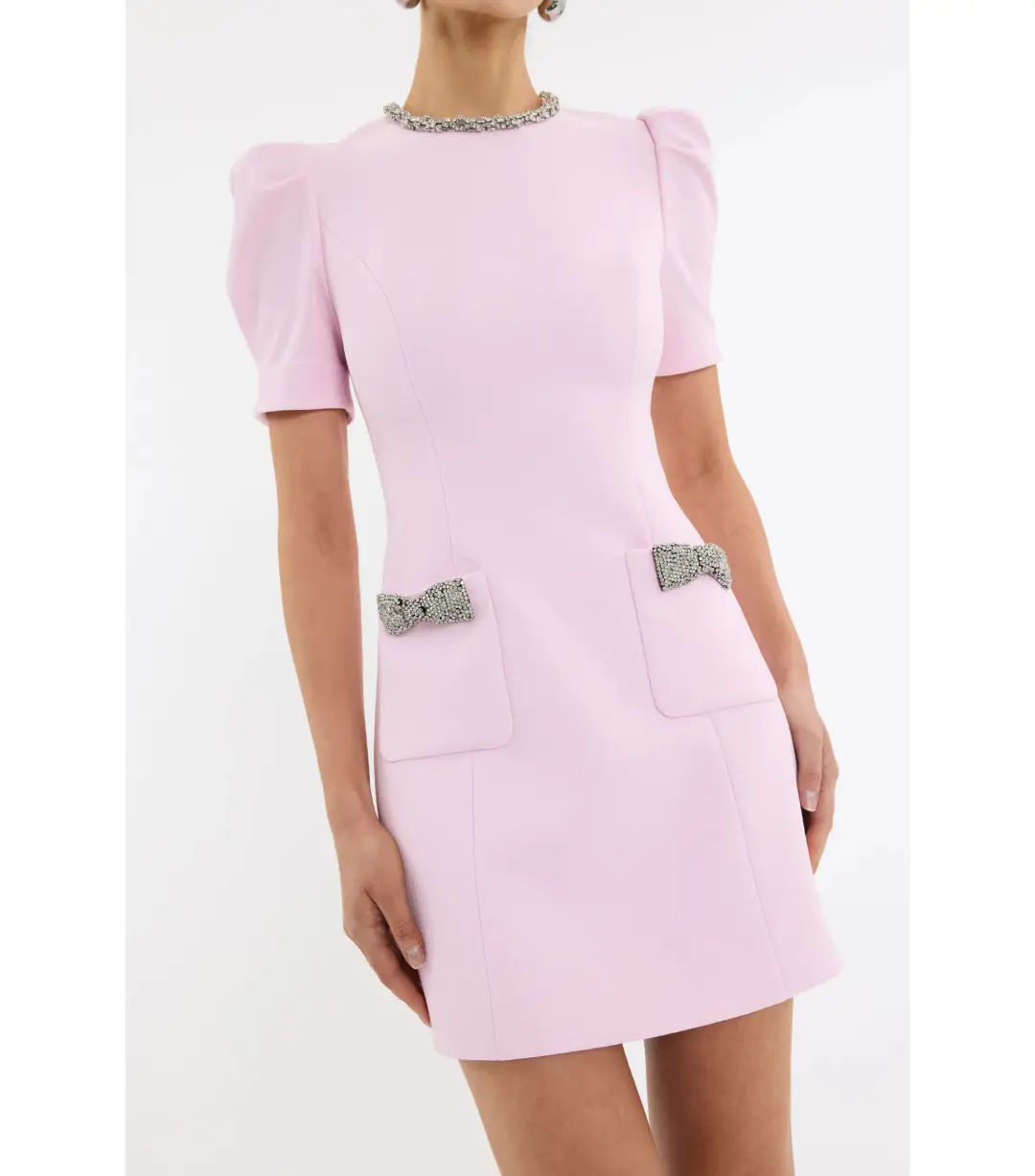 Rebecca Vallance Nemy Mini Dress Pink Size AU 8 for rent on The Volte - main image