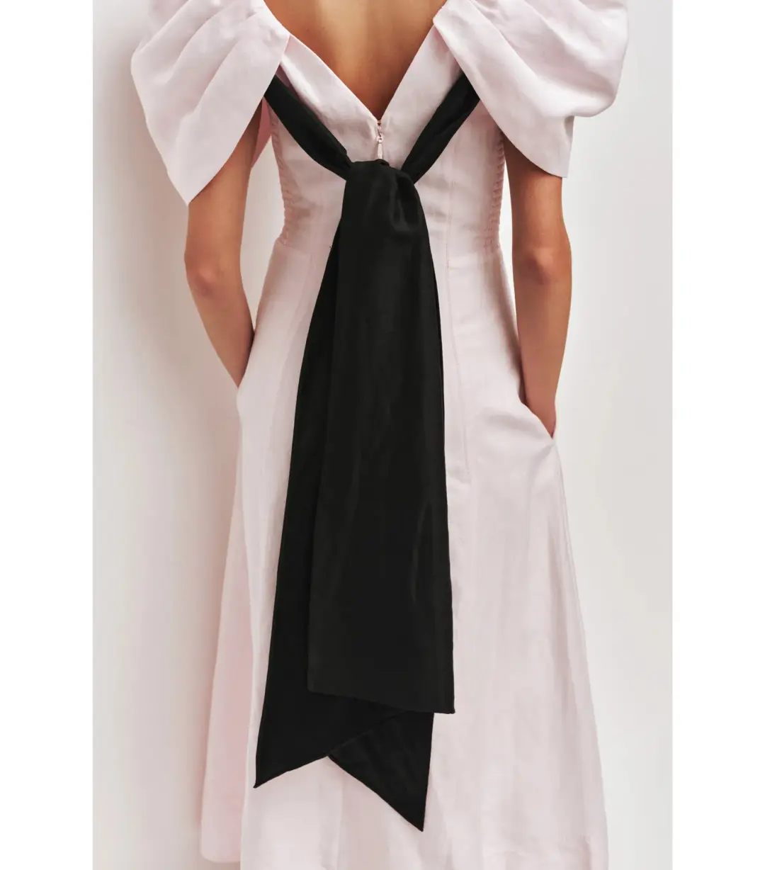 Aje Bisou Midi Dress Pastel pink Size 8 for rent on The Volte - main image