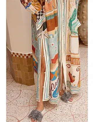 Alemais MICHELLE SHIRTDRESS Multi Size 8 for rent on The Volte - main image