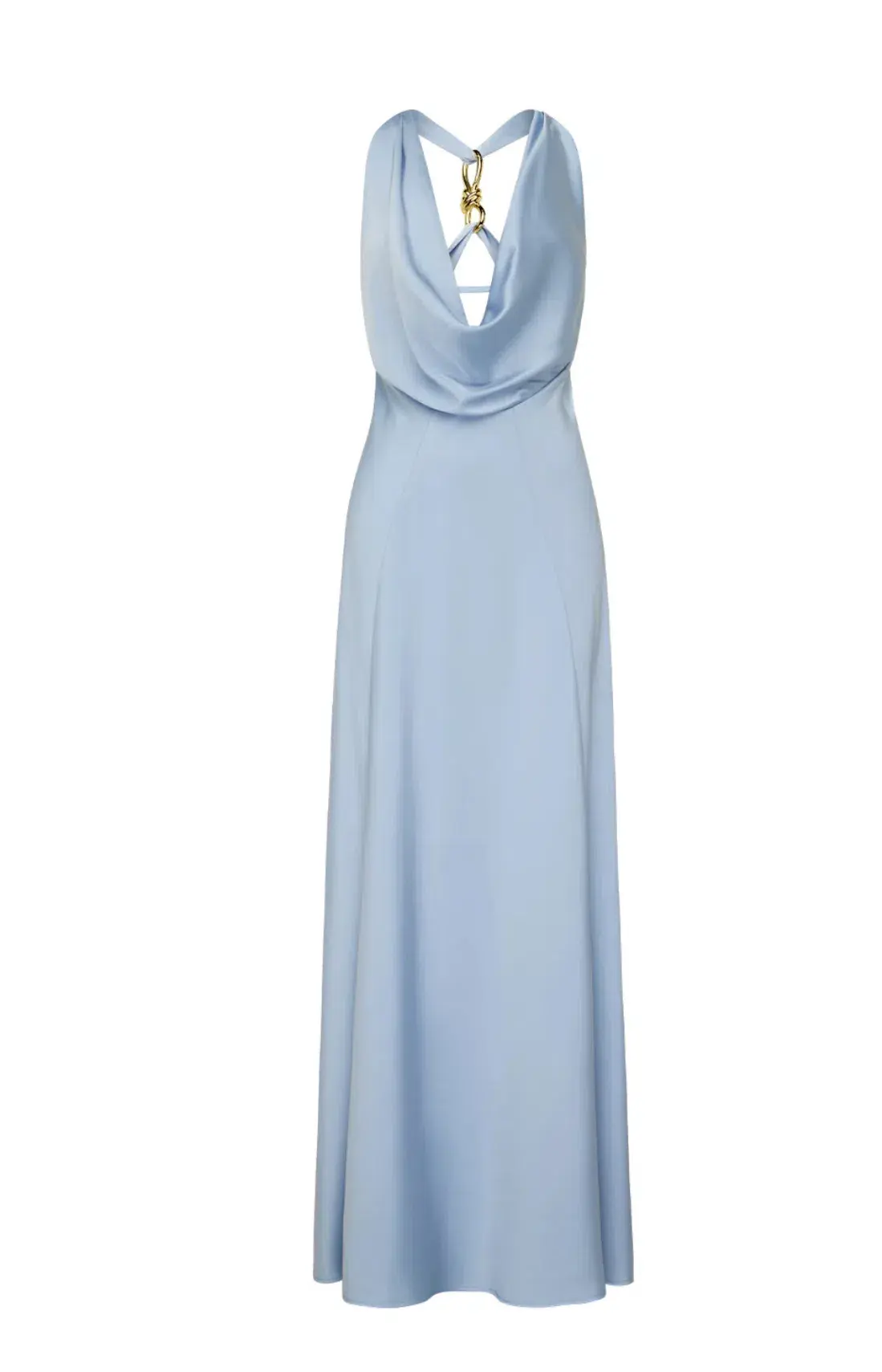 MANNING CARTELL CHARMED COWL SLIP MAXI DRESS DOVE BLUE SIZE AU 10 - Image 3