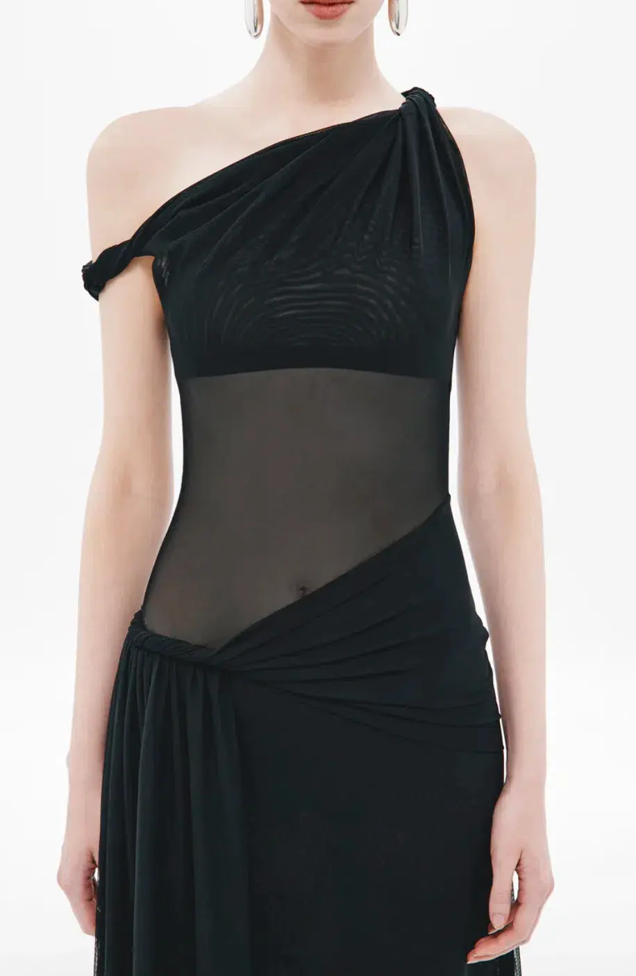 MISHA THE SISAL MESH DRESS - Black XS AU 6 - Image 2