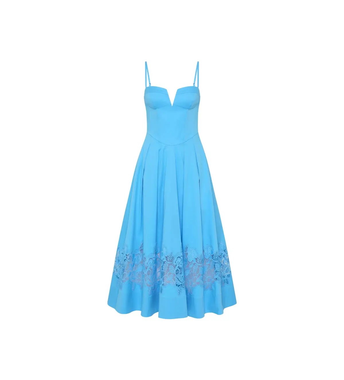Rebecca Vallance Montreux Midi Dress Light Blue Size AU 12 - Image 5