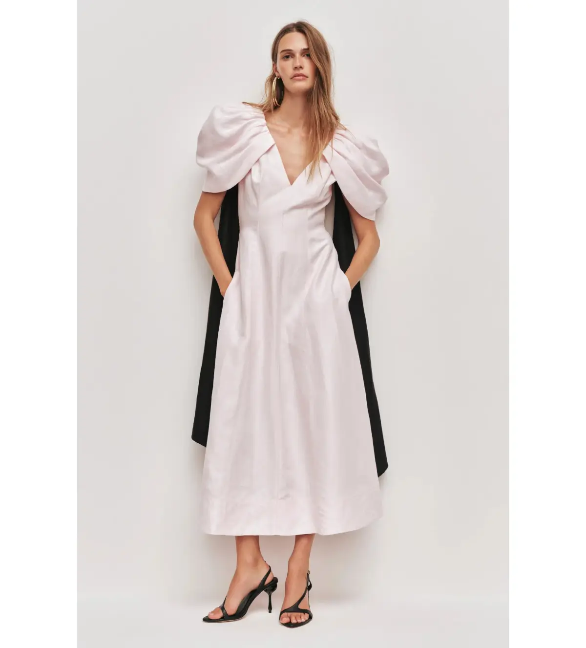 Aje Bisou Midi Dress Pastel Pink Size AU 10 - Image 1