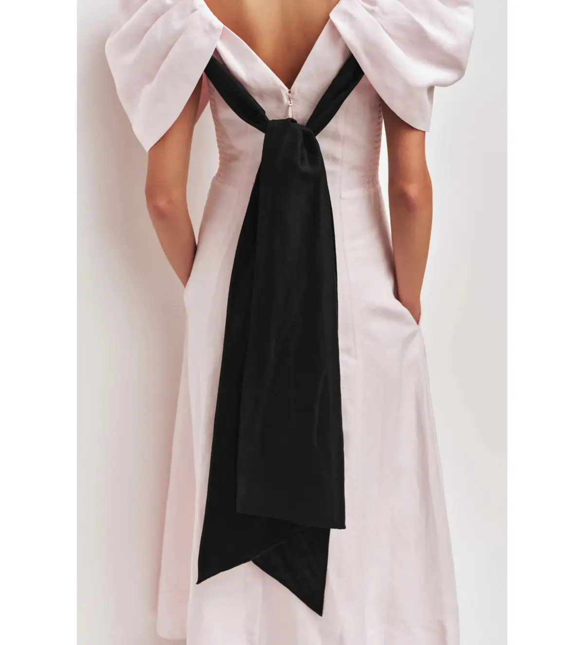 Aje Bisou Midi Dress Pastel Pink Size AU 10 - Image 6