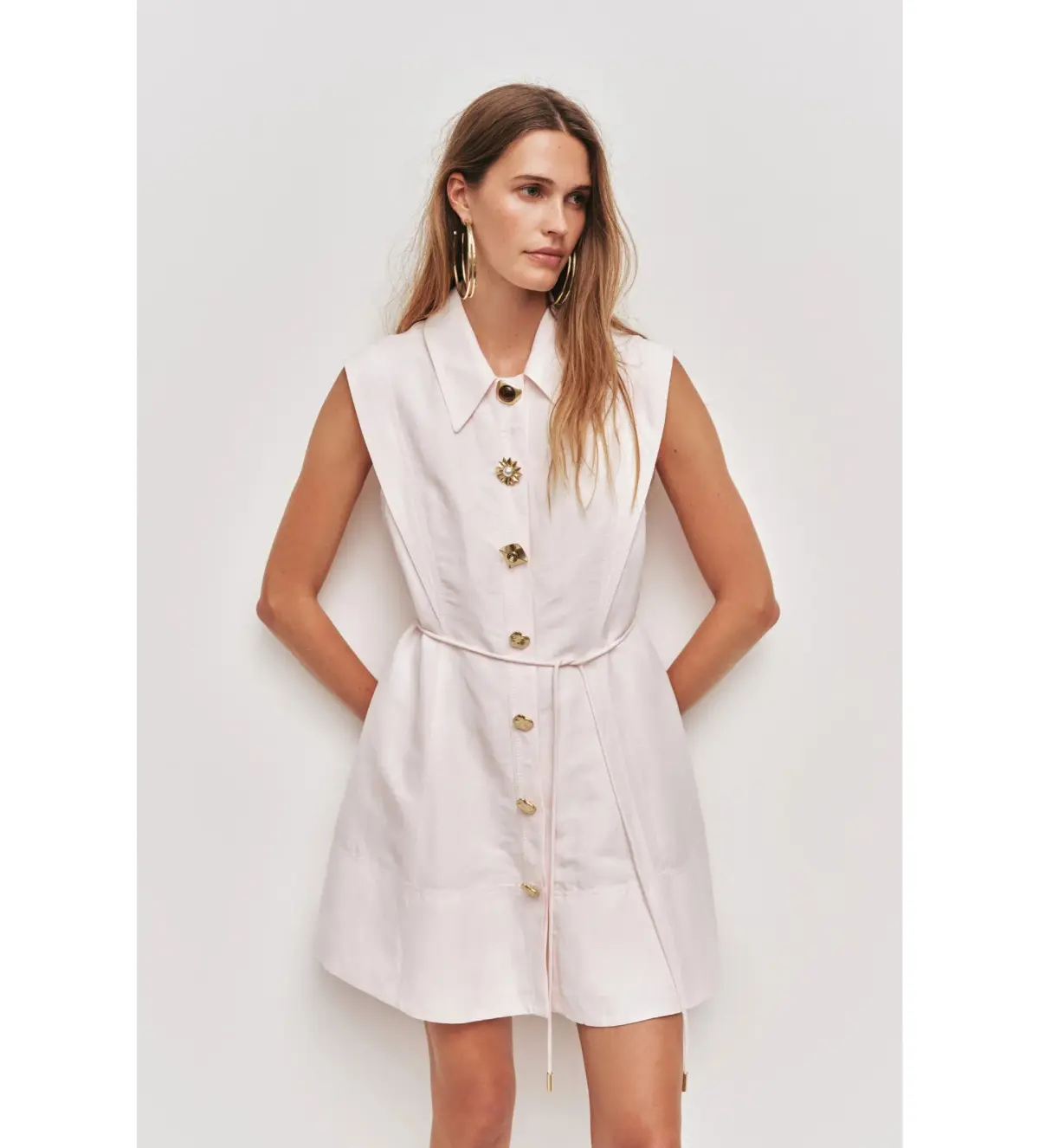 Aje Sacha Mini Dress Pastel Pink Size AU 10 - Image 2