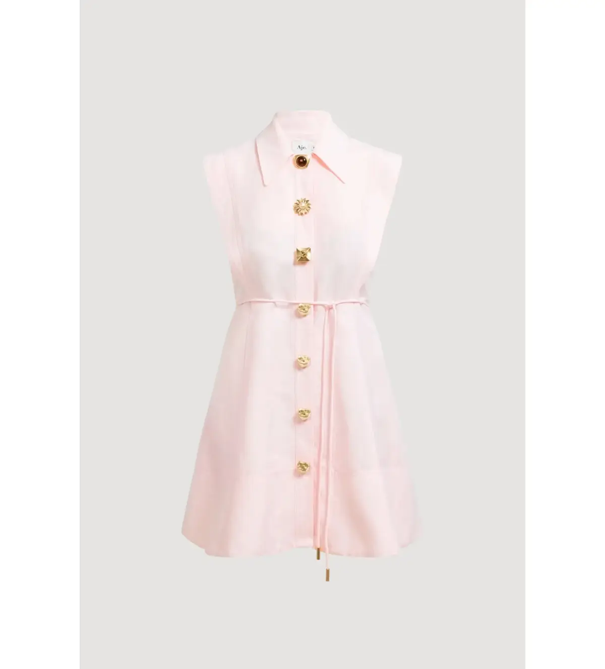 Aje Sacha Mini Dress Pastel Pink Size AU 10 - Image 6