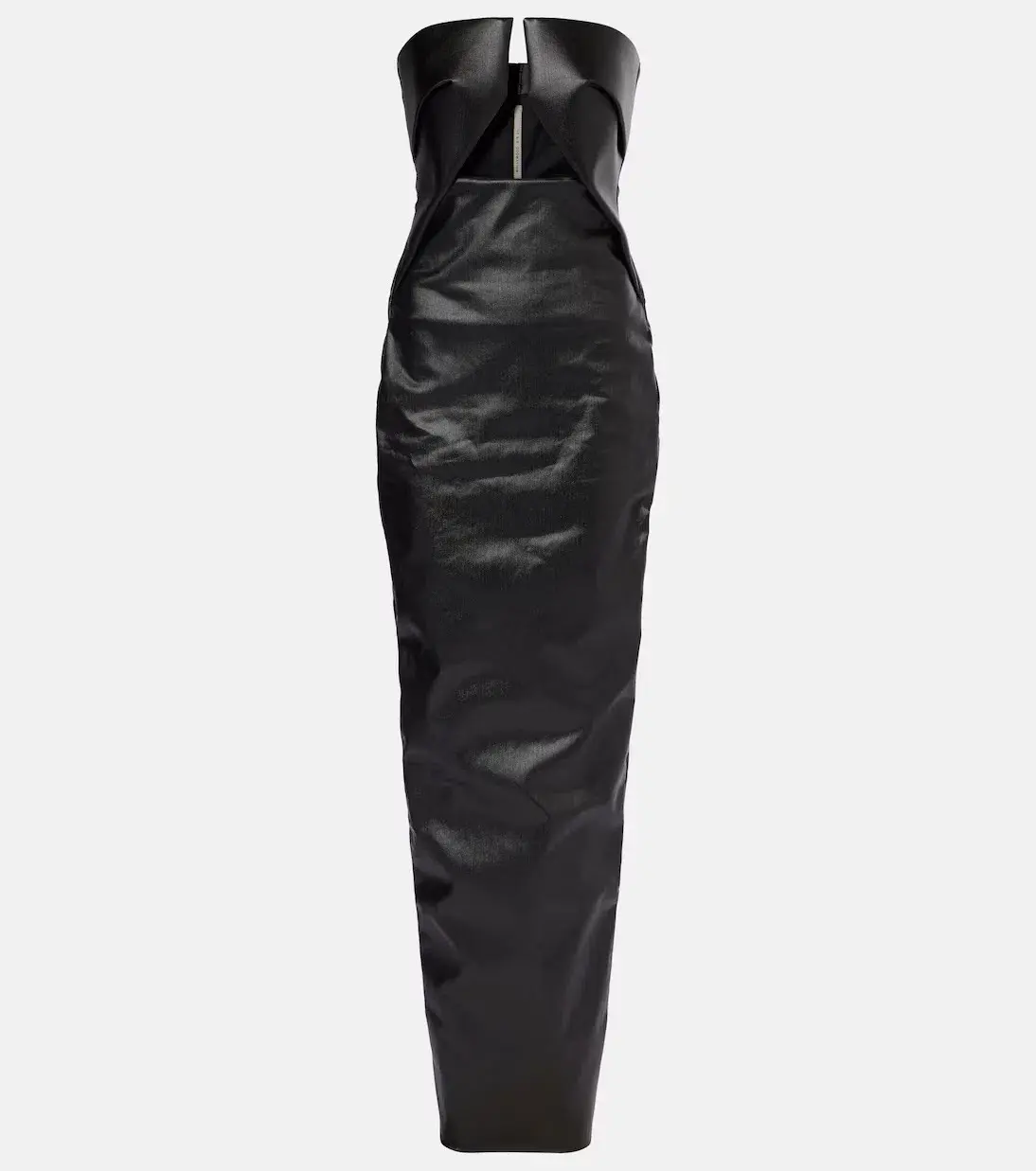 Rick Owens - Black Prong Denim Maxi Dress - Size 44 (12) - Image 1