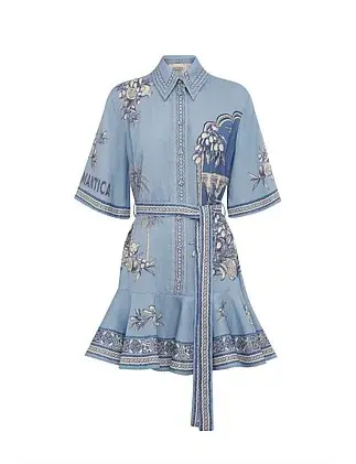 Alemais VILLA ROMANTICA MINI DRESS Blue Size 12 for rent on The Volte - main image