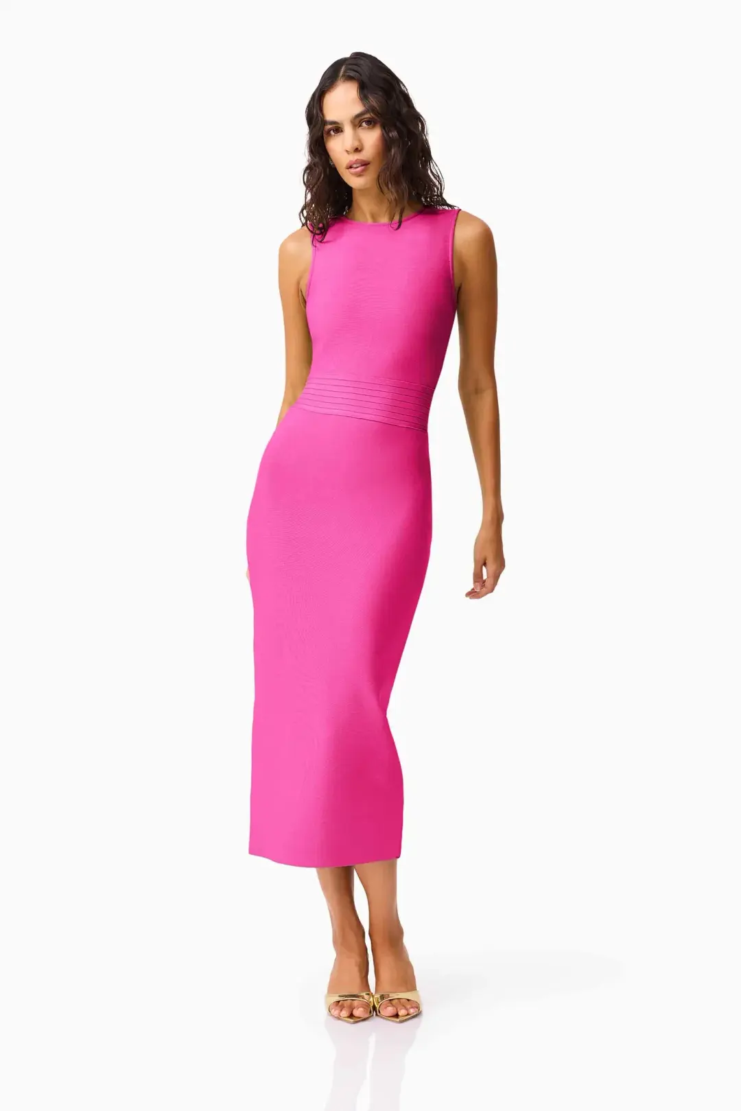 Elliatt Seraphina Fitted Midi Dress; size L (AU 12) for rent on The Volte - main image