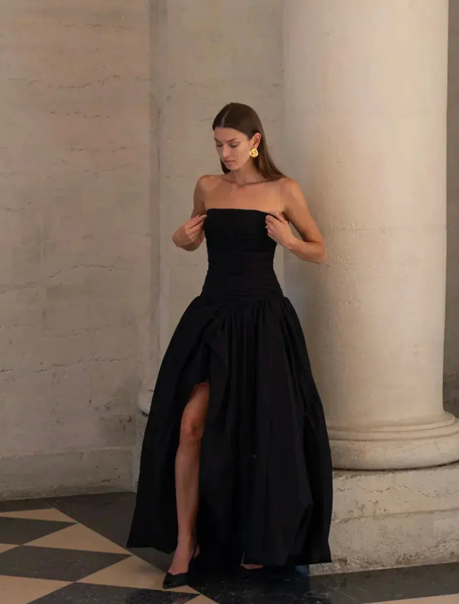 Aje Violette Bubble Hem Maxi Dress Size 8  for rent on The Volte - main image