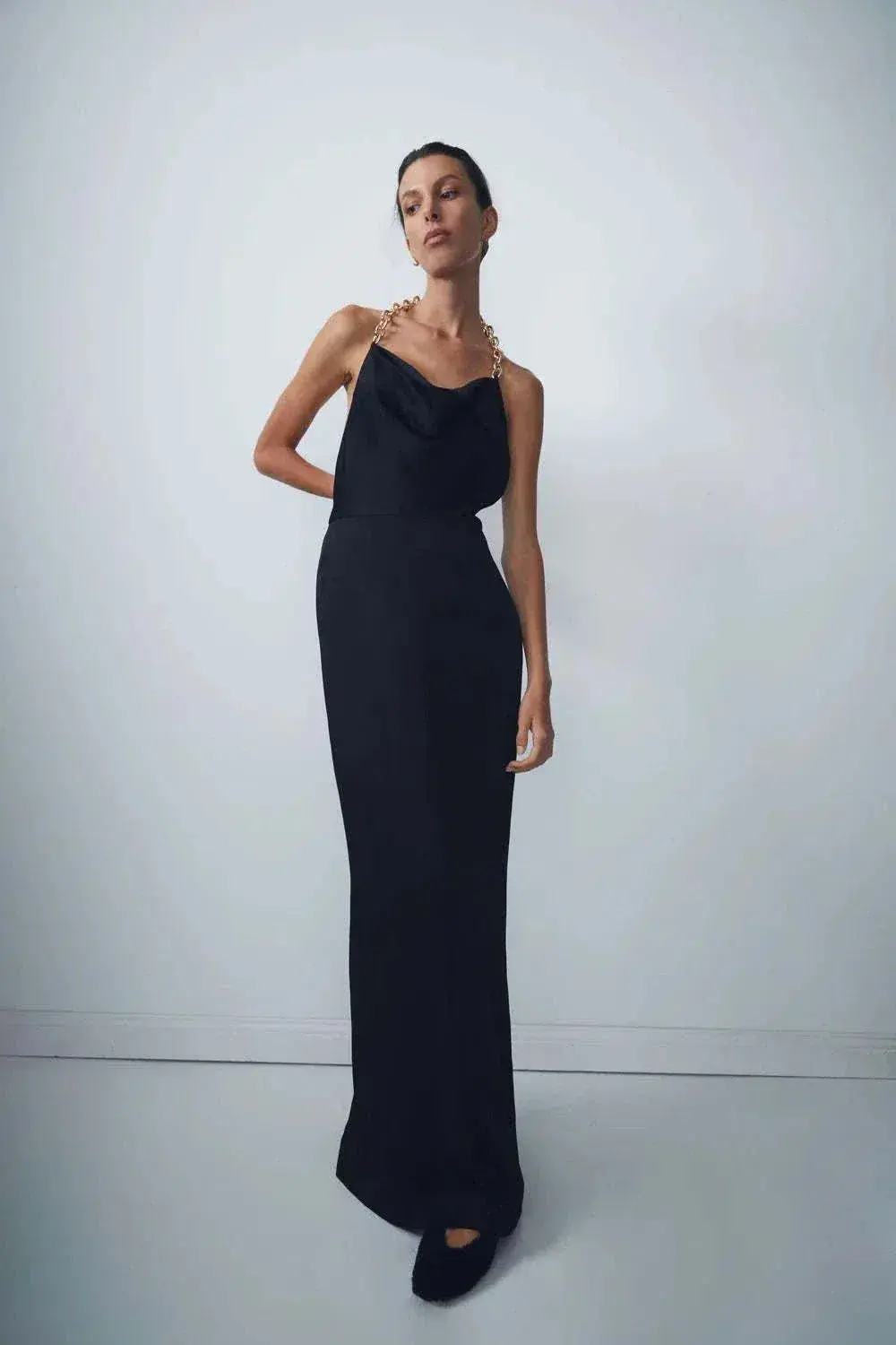 Viktoria and Woods Ageless Chain Dress in Black - Image 1