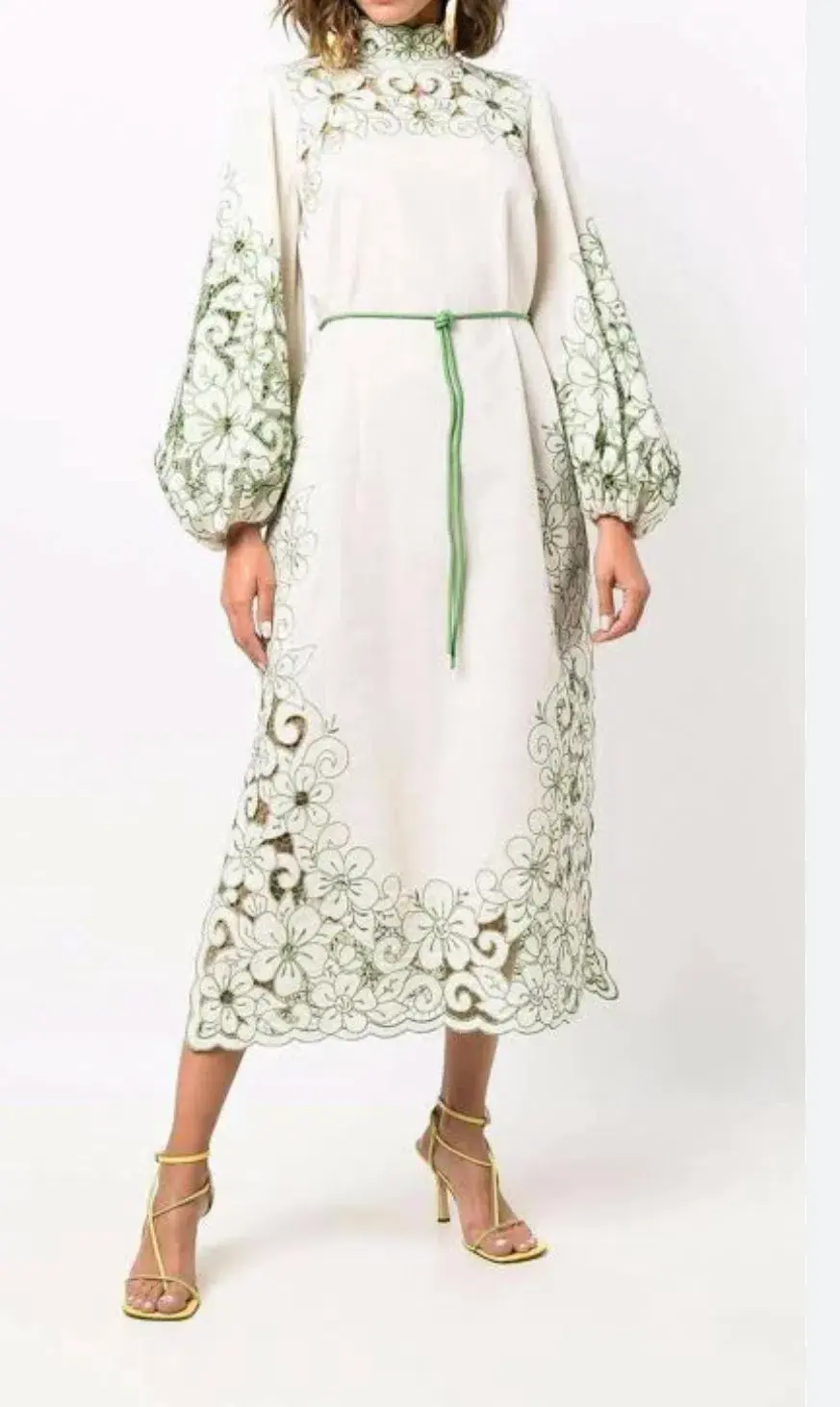 Zimmermann Teddy floral midi dress. Size 3 (12-14au)  for rent on The Volte - main image