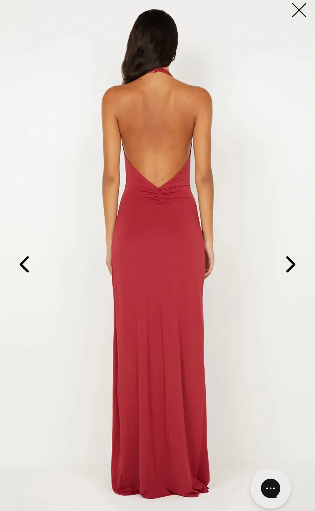 Bec + Bridge Susie Plunge Maxi Dress in Cherry AU6 for rent on The Volte - main image