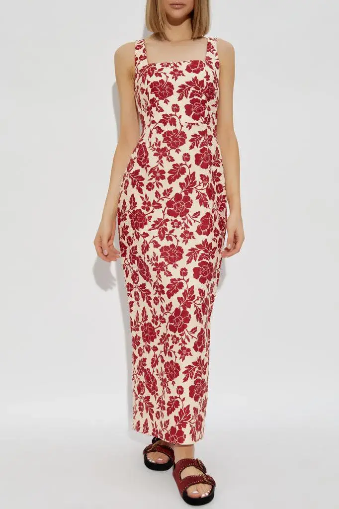 Skyla Column Dress - Scarlet Bloom - Image 1