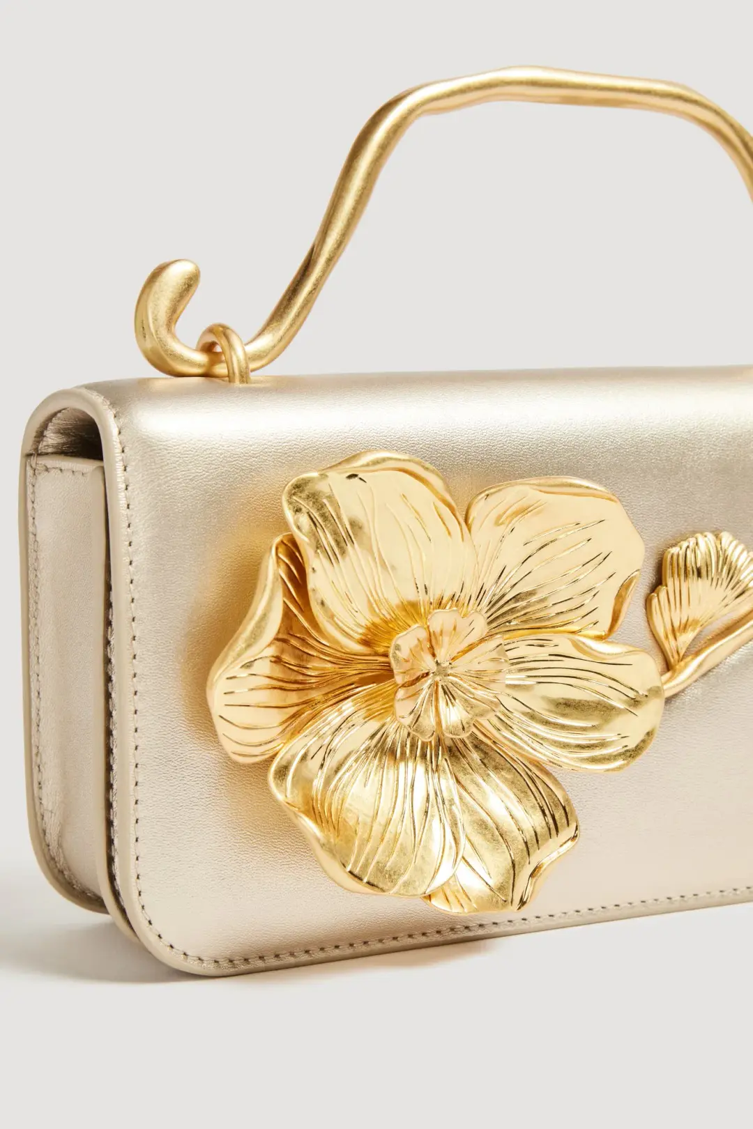 Aje Celeste Flower Clutch Ivory for rent on The Volte - main image