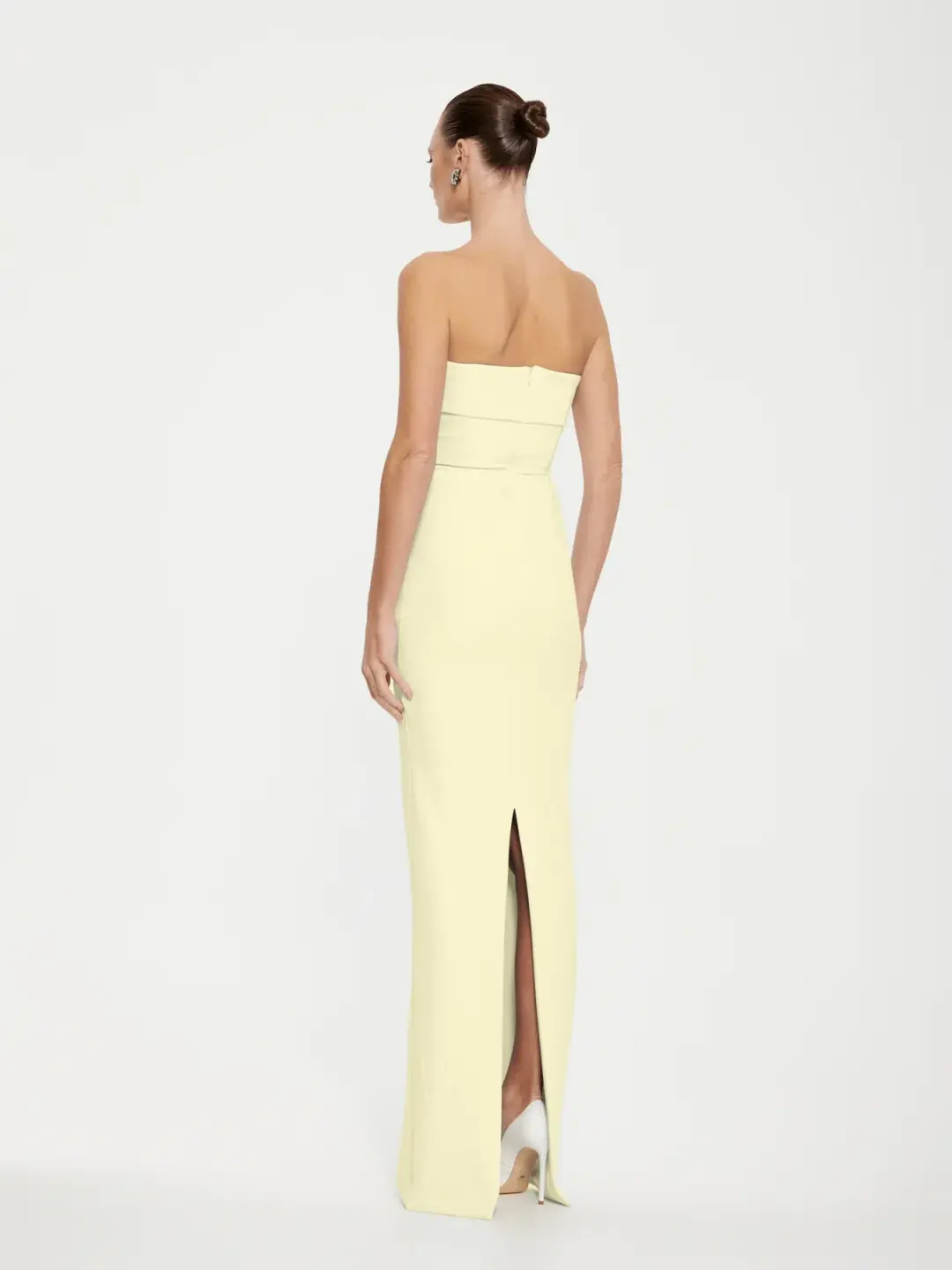 Effie Kats Monroe Gown in Lemon Size S / AU8 for rent on The Volte - main image