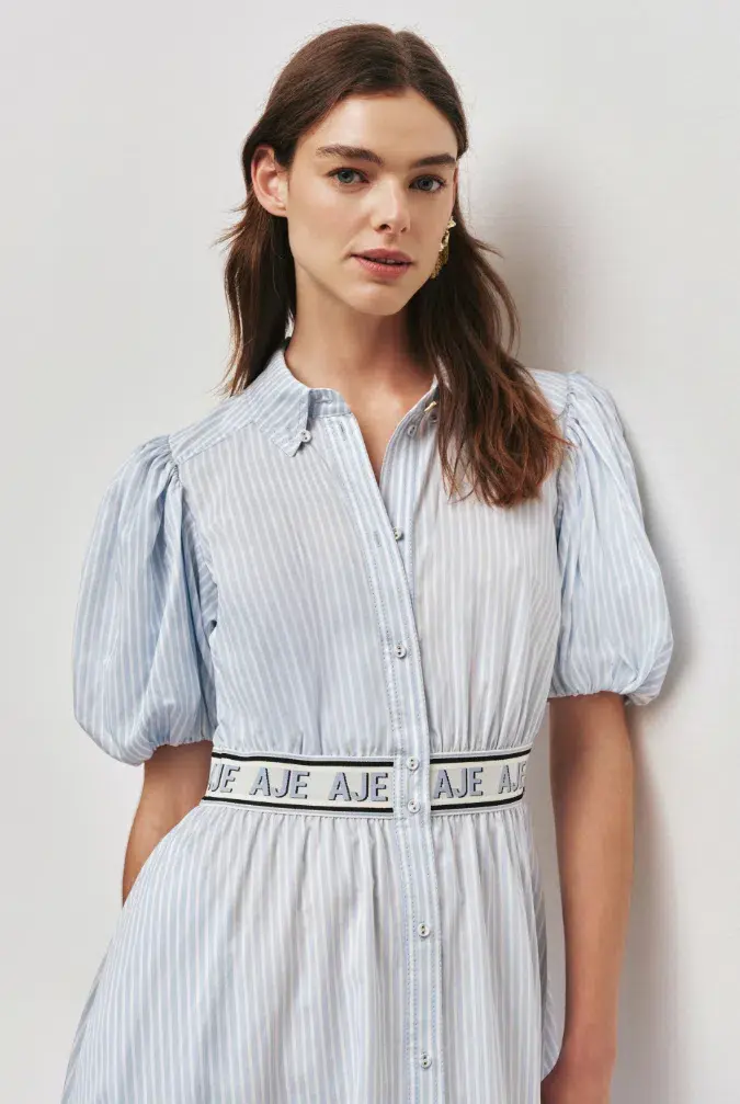 AJE Harling Logo Midi Dress 8 for rent on The Volte - main image