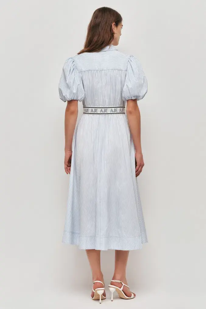 AJE Harling Logo Midi Dress 8 for rent on The Volte - main image