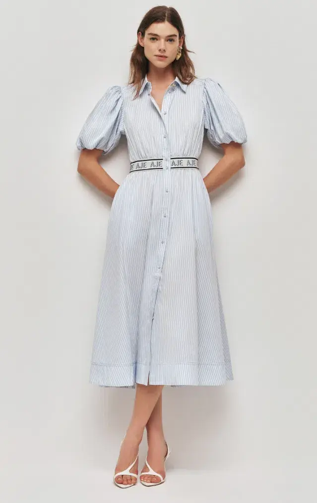 AJE Harling Logo Midi Dress 10 for rent on The Volte - main image