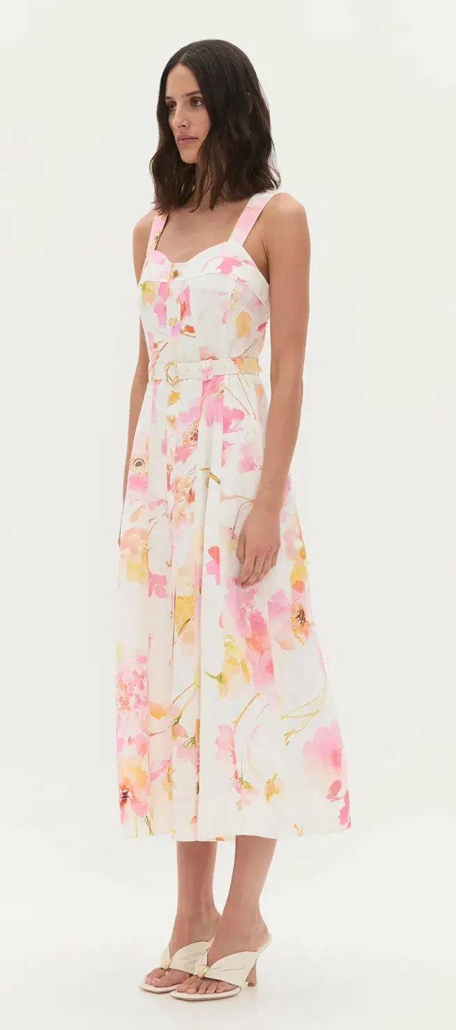 Aje Zarie Midi Dress size 8 for rent on The Volte - main image