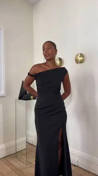 Sheike Stella Maxi Dress Black Size 12 for rent on The Volte - main image