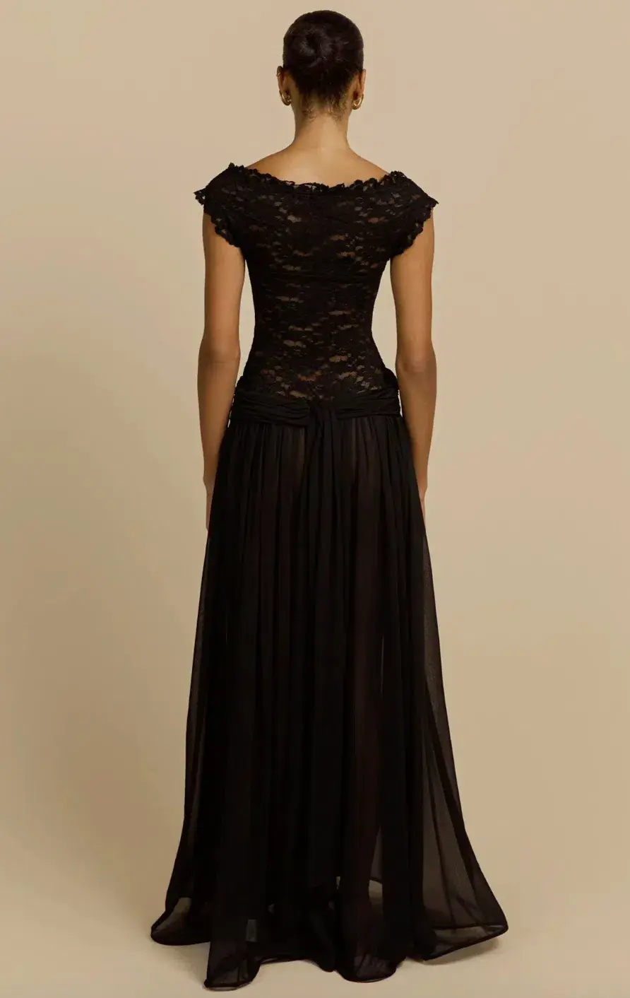 Arcina Ori, ARABELLA DRESS, black, Midi size 8 for rent on The Volte - main image