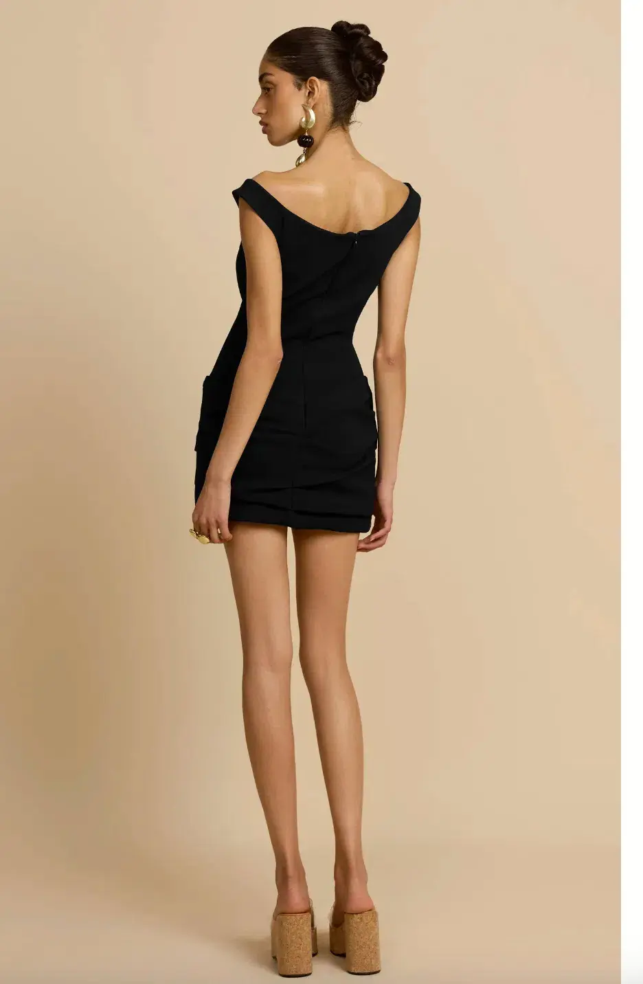 Arcina ori, AVERY DRESS BLACK, mini, size 8 for rent on The Volte - main image