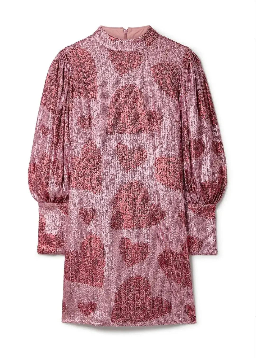 Farm Rio Hearts Sequin Mini Dress sz M for rent on The Volte - main image