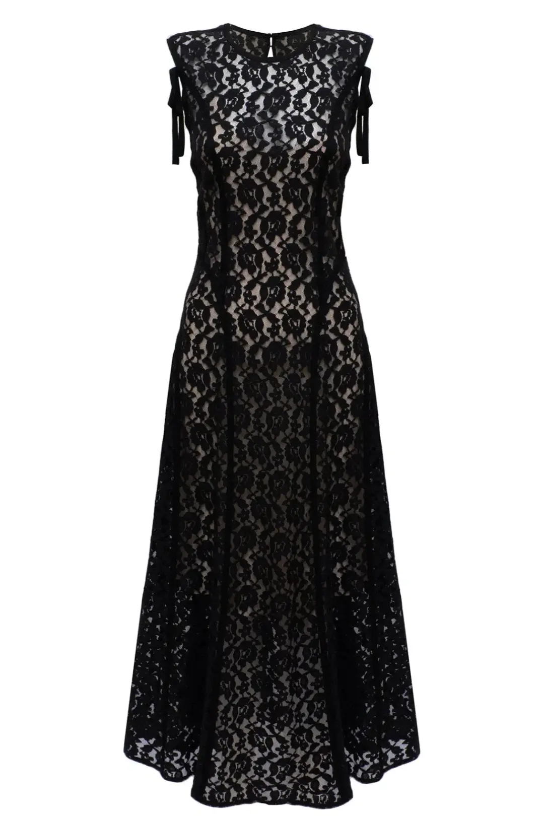Lovaan Audrey Dress Cotton/Nylon Black Size 10 for rent on The Volte - main image