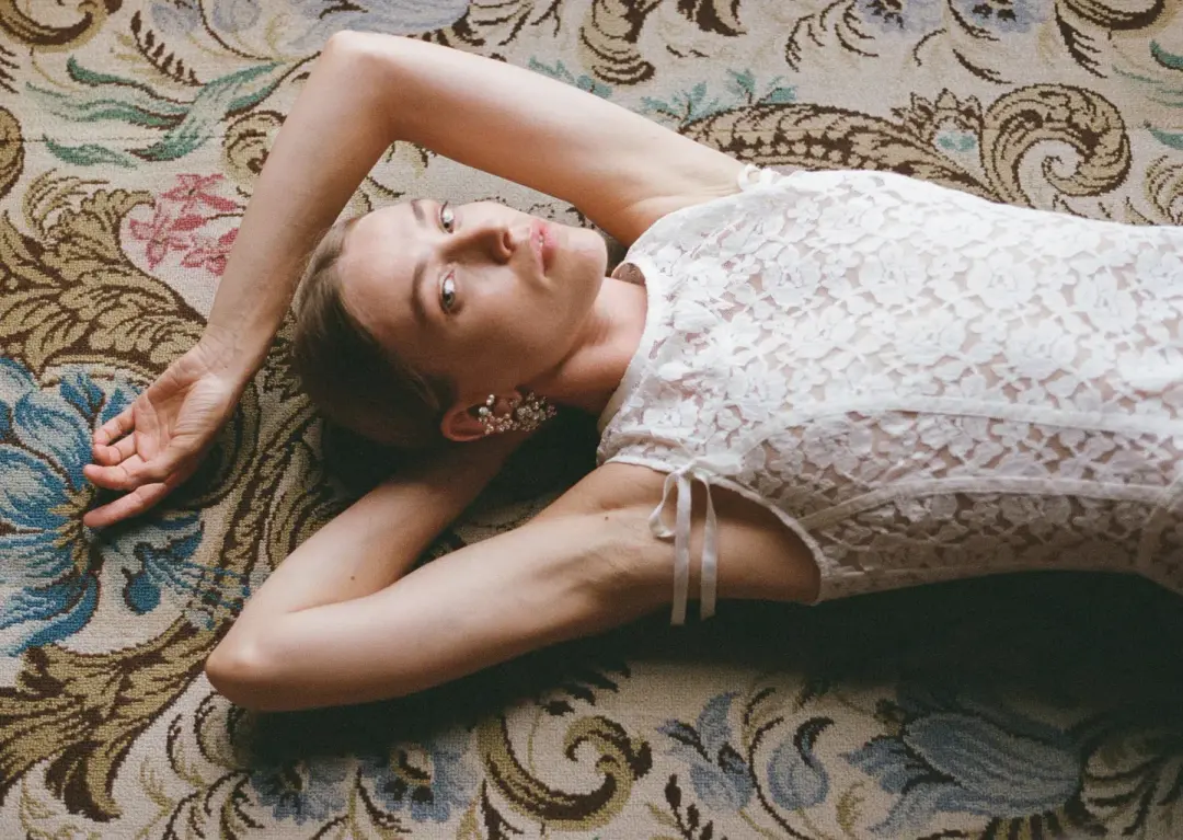 Lovaan Audrey Dress White Size 8 for rent on The Volte - main image