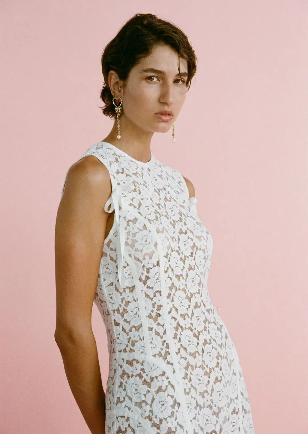 Lovaan Audrey Dress White Size 8 for rent on The Volte - main image