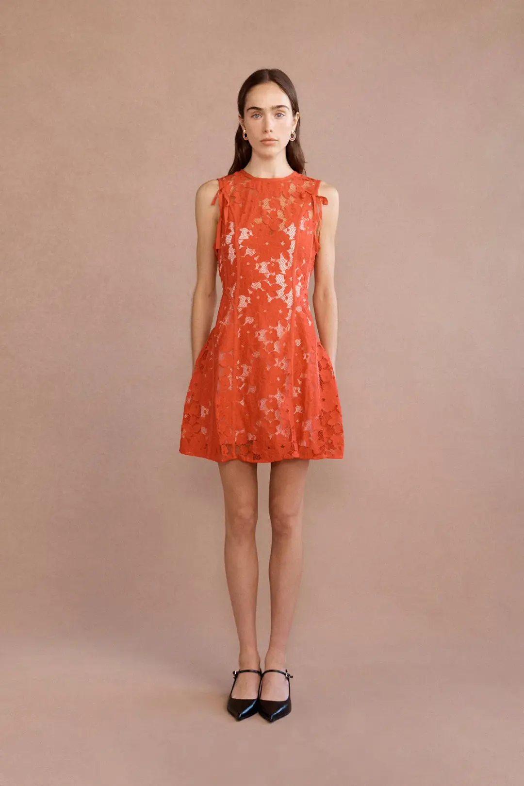 Lovaan Audrey Mini Dress Cherry Size 12 for rent on The Volte - main image