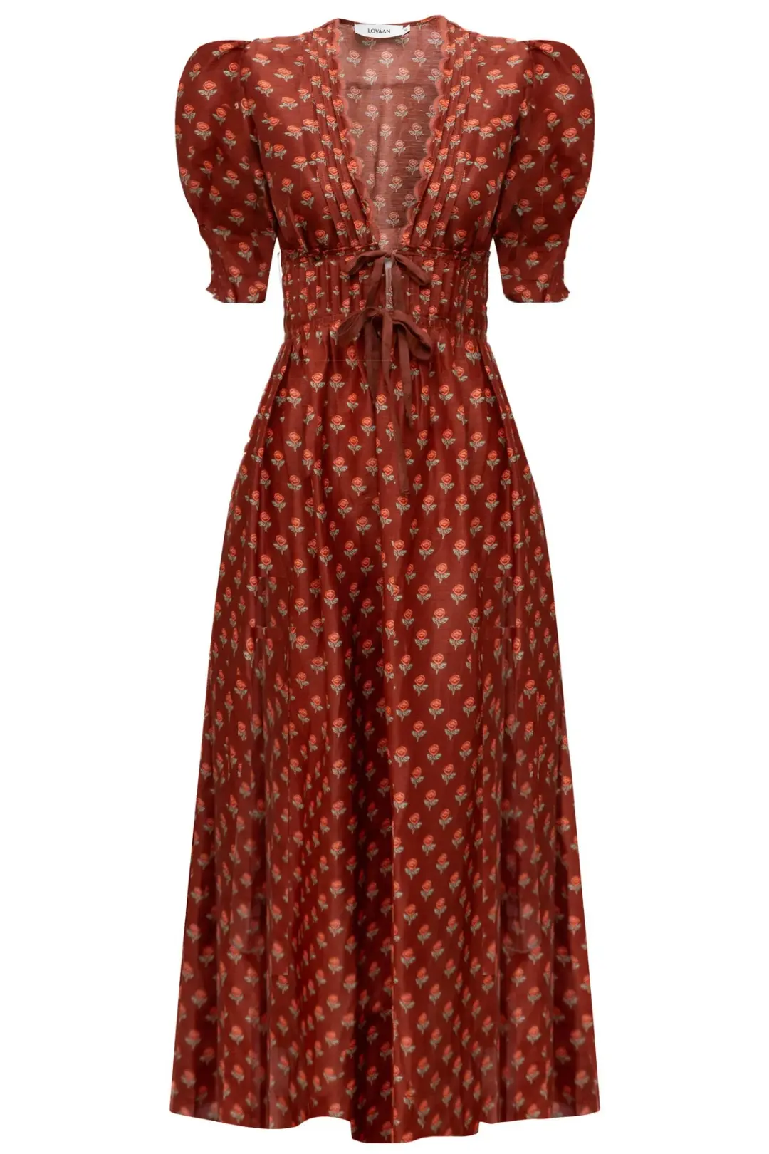 Lovaan Boehm Dress Auburn Rose Size 12 for rent on The Volte - main image