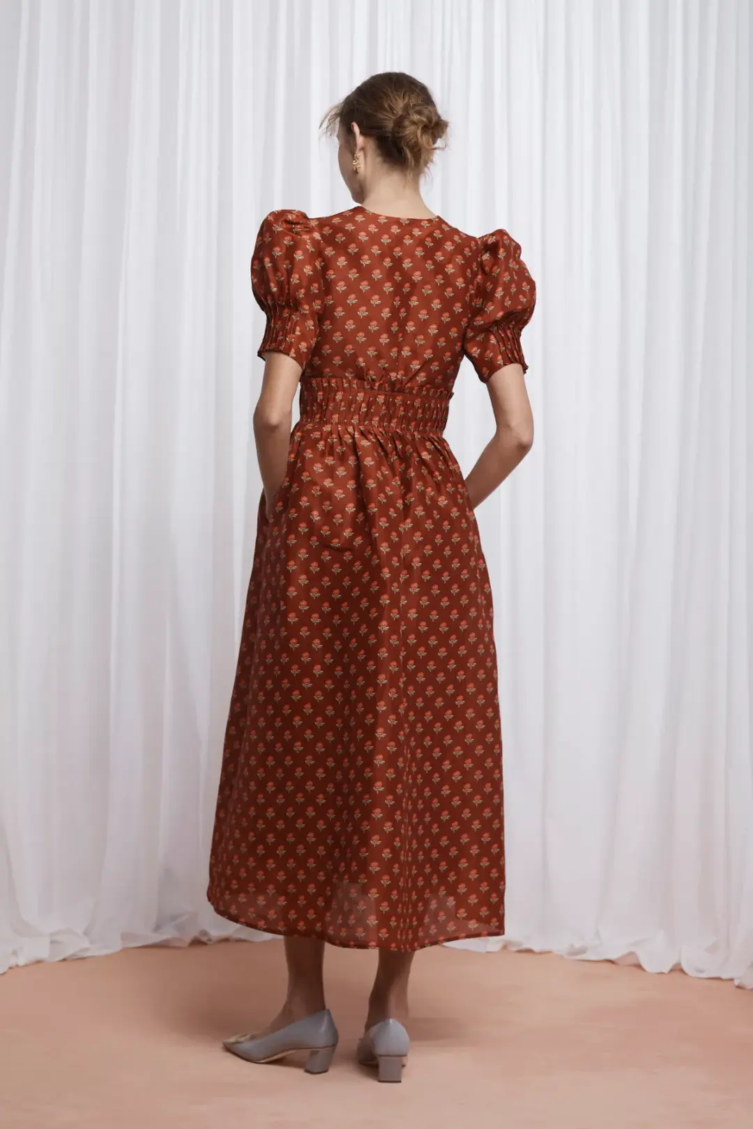 Lovaan Boehm Dress Auburn Rose Size 12 for rent on The Volte - main image