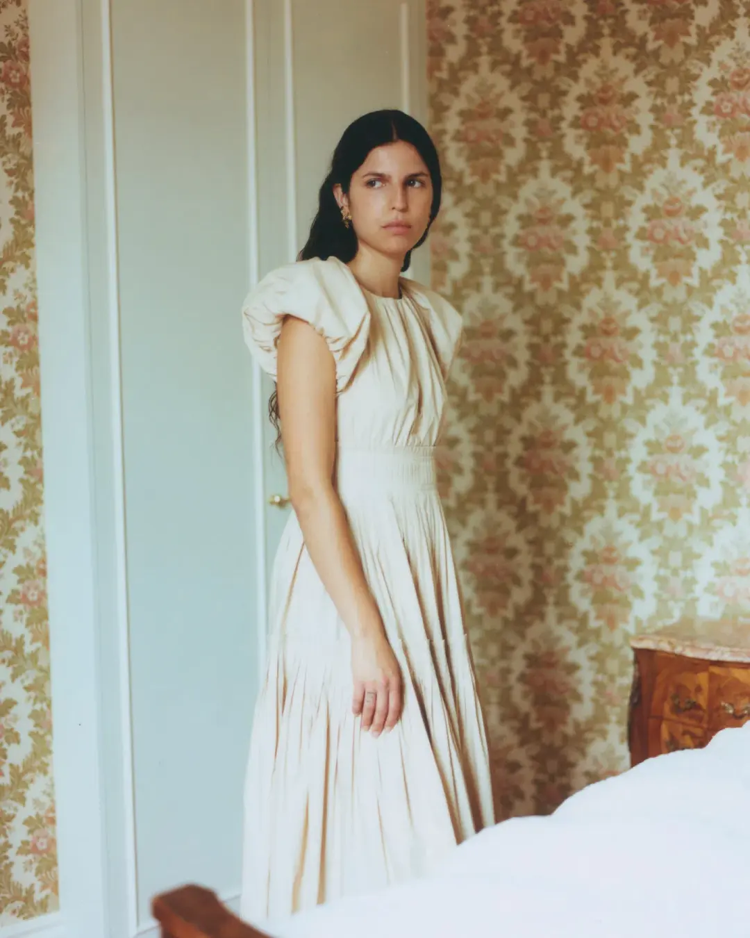 Lovaan Camille Dress Cotton Butter Size 12 for rent on The Volte - main image