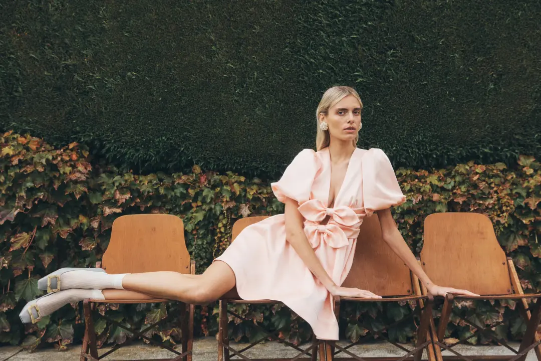 Lovaan Devon Mini Dress Pink Size 8 for rent on The Volte - main image