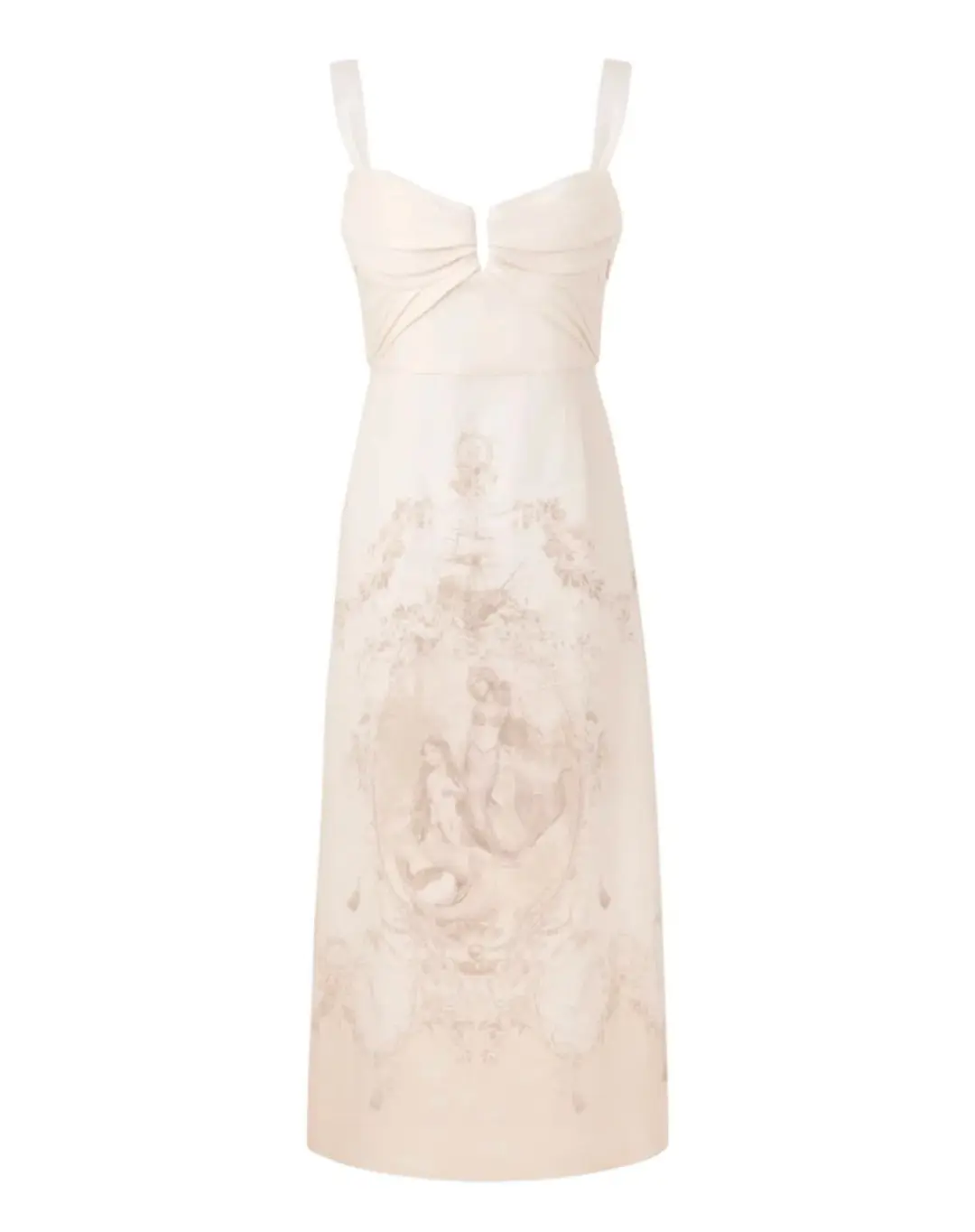 Zimmermann Drape Midi Dress in Mermaid Toile Size2 /AU12 for rent on The Volte - main image