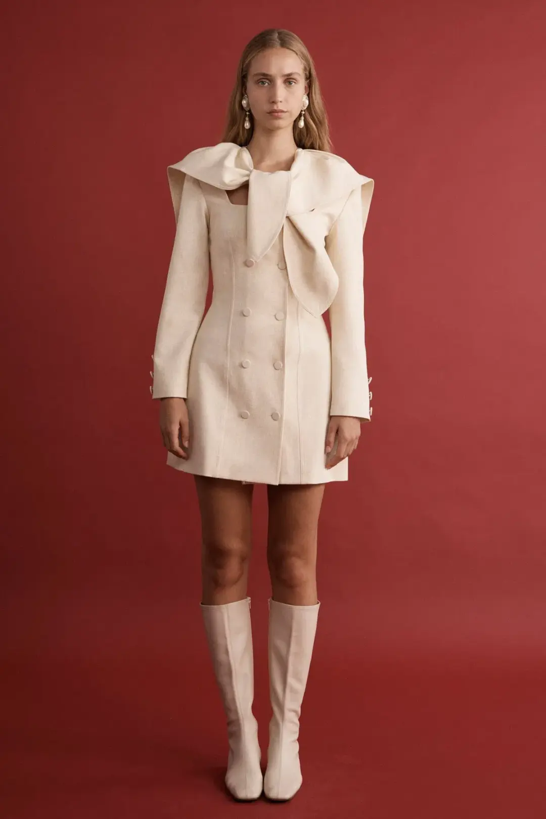 Lovaan Evelyn Dress Meringue Size 6 for rent on The Volte - main image